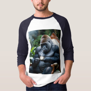 Camiseta Pantalones Perfectos Diseño de Gorila nueva aparie