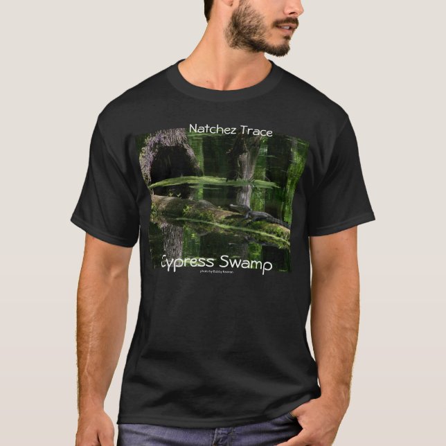 Camiseta Pantano de Cypress del rastro de Natchez (Anverso)