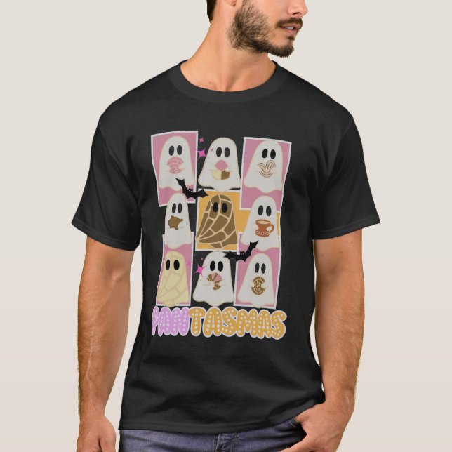 Camiseta Pantasmas Pan Dulce Fantasma Halloween Español Mex (Anverso)