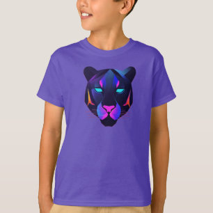 Camiseta Pantera Abstracta Logotipo Minimalista Lujo Mode