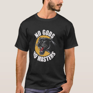 Camiseta Pantera anarquista sin dioses ni maestrías liberal