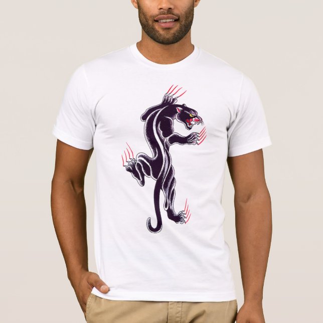 Camiseta pantera de la escuela vieja (Anverso)