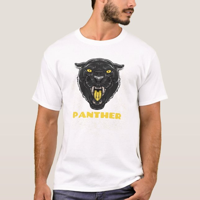 Camiseta Pantera de miedo negro (Anverso)