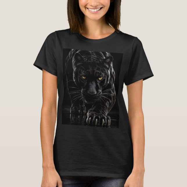 Camiseta Pantera Negra – 3D Hiperrealista (Anverso)