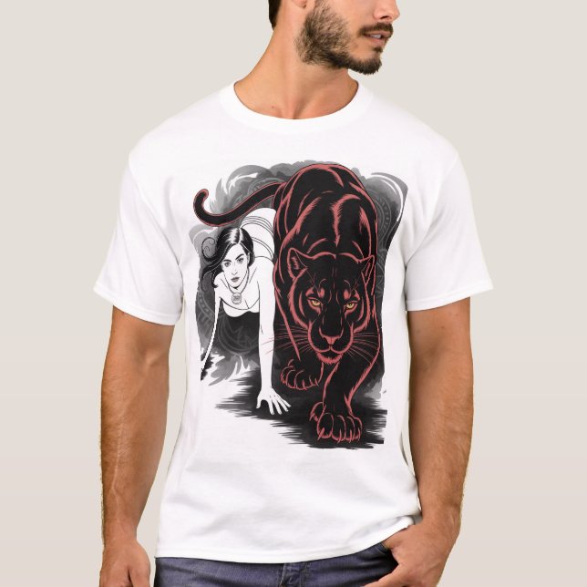 Camiseta Pantera negra con mujeres (Anverso)