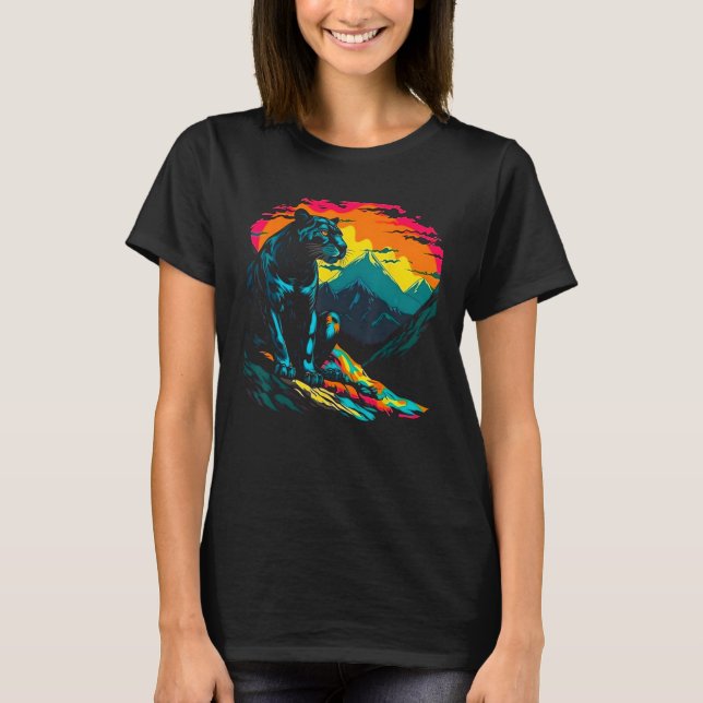 Camiseta Pantera negra de la naturaleza (Anverso)
