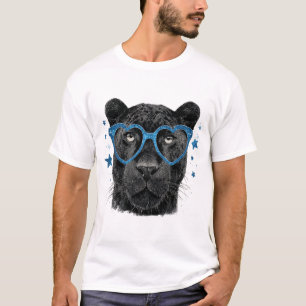 Camiseta Pantera negra - Diseño de guerrero feroz y regal