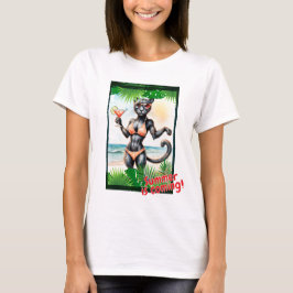 Camiseta Pantera Negra "¡El verano llega!"