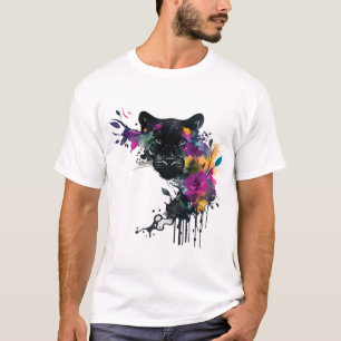 Camiseta Pantera Negra Kawaii