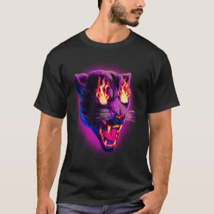 Camiseta Pantera Negra Pop en Llama Leopardo Jaguar Animal