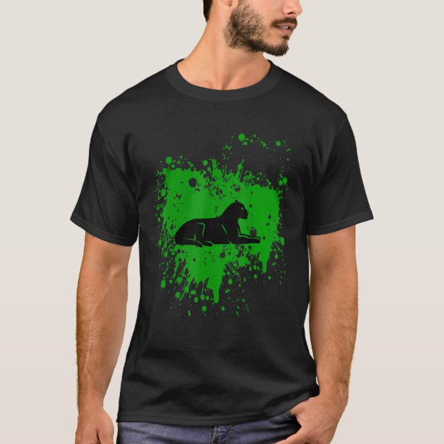 Camiseta Pantera Salvaje De Guay Para Gatos Salvajes Jaguar (Anverso)