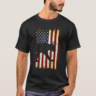 Camiseta Pantera Silhouette Bandera Americana 4 de Julio