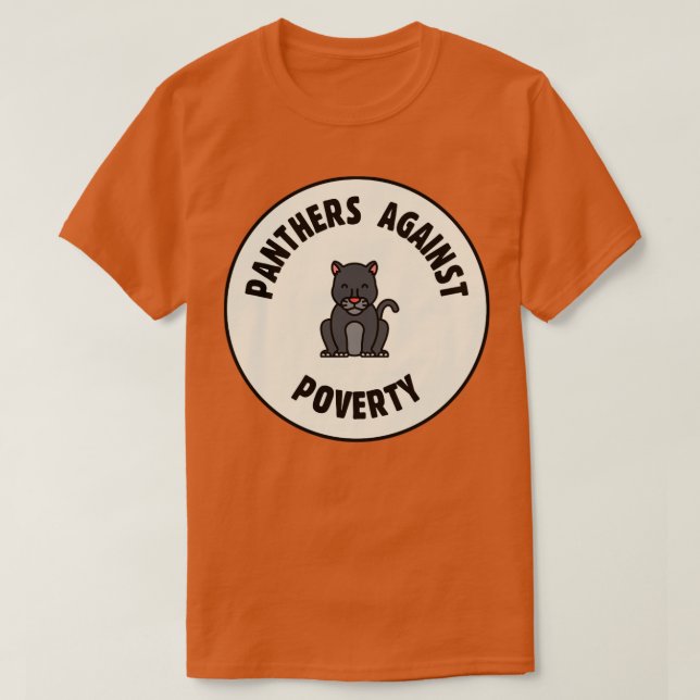Camiseta Panteras contra la pobreza (Diseño del anverso)