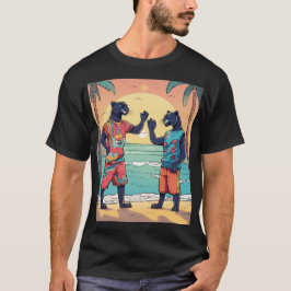 Camiseta Panteras de caricaturas en ropa de calle con pelos