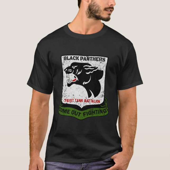 Camiseta Panteras Negras 761St Tank Battalion Ww2 Tank Squa (Anverso)