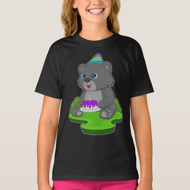 Camiseta Panther Birthday Cake (Anverso)