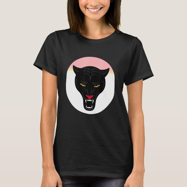 Camiseta Panther Face Cute Cat Lover Presente (Anverso)