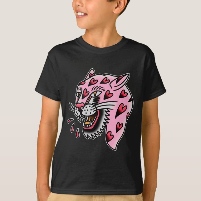 Camiseta Panther Nk X Heart Love Traditional Premium Tri-bl (Anverso)