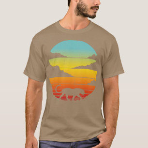 Camiseta Panther Retro Sunset Vintage 60s 70s para niños Ch