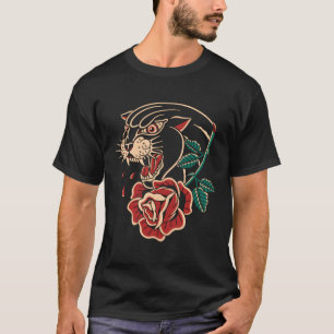 Camiseta Panther Rosa Tattoo Tattoo Tattoo Tatuk Old S