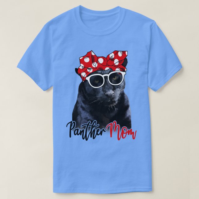 Camiseta Panther Shirt Panther Mom Bandana (Diseño del anverso)