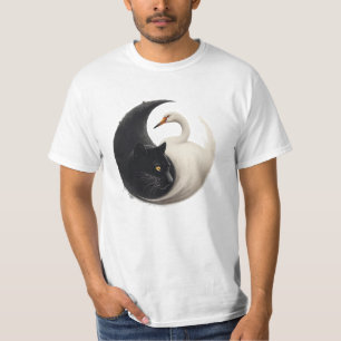 Camiseta Panther y Crane Yin Yang Ink Art