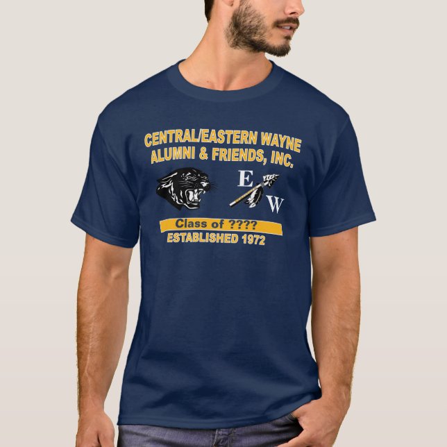 Camiseta Panther y Trending EW Navy Blue T-Shirt (Anverso)