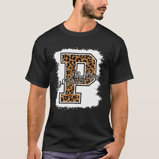 Camiseta Panthers School Sports Fan Team Spirit Mascot Rega (Anverso)