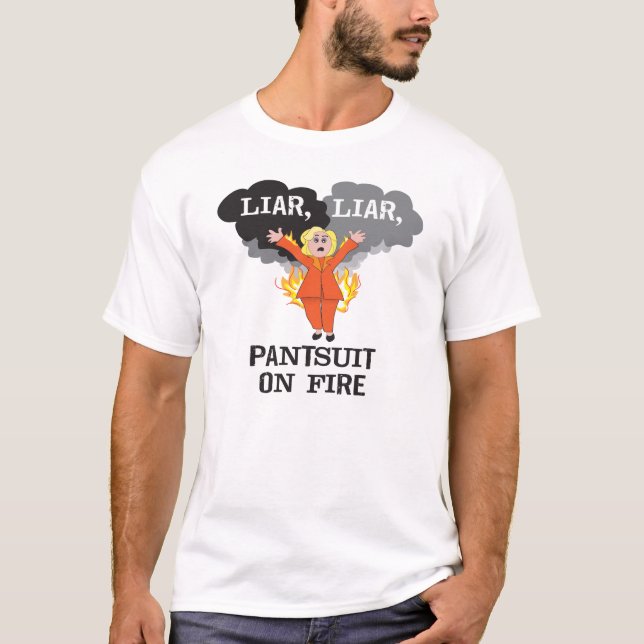 Camiseta Pantsuit en el fuego (Anverso)