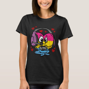 Camiseta Panual Heart Pride Lgbt-q Retro Gaming Videojuego