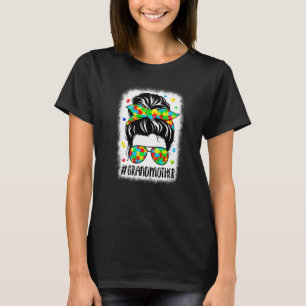 Camiseta Pañuelo de Abuela con Moño Desordenado Apoyo Mujer