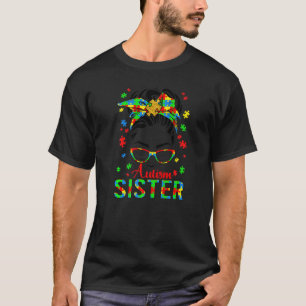Camiseta pañuelo de banda de rompecabezas de pelo de moño d