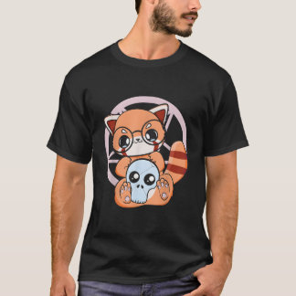 Camiseta Pañuelo De DãA De Los Muertos Panda Rojo México P