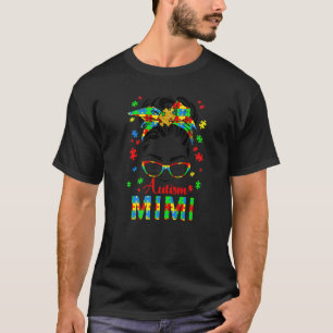 Camiseta Pañuelo de rompecabezas de cabello de moño desorde