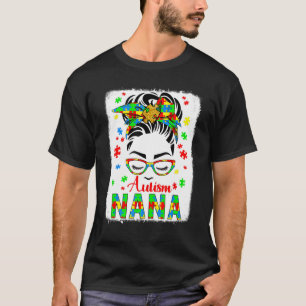 Camiseta Pañuelo de rompecabezas de cabello de moño desorde
