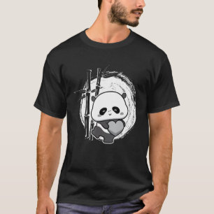 Camiseta Pañuelo Panda Corazón Corazón Animal Para Hombres