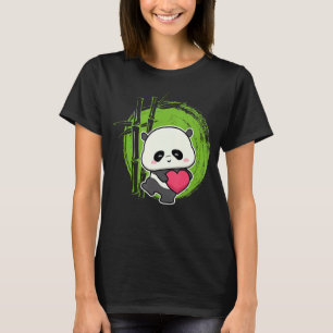 Camiseta Pañuelo Panda Corazón Corazón Animal Para Hombres