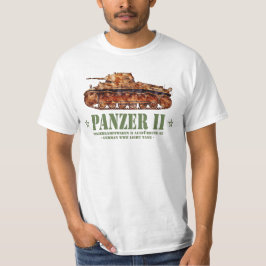 Camiseta Panzer II A2 Guerra Mundial Dos tanques de luz ale