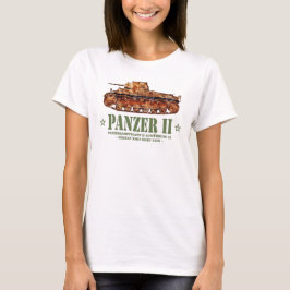 Camiseta Panzer II A2 Guerra Mundial Dos tanques de luz ale