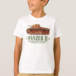 Camiseta Panzer II A2 Guerra Mundial Dos tanques de luz ale