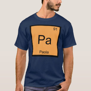 Camiseta Paola Nombre Química Elemento Tabla Periódica