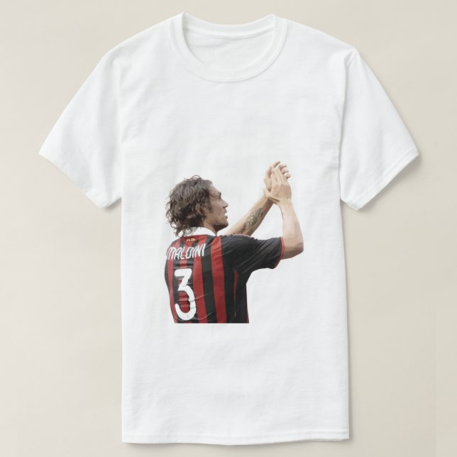 Camiseta Paolo Maldini - Gráfico de las LEYENDAS del FÚTBOL (Diseño del anverso)