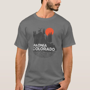 Camiseta Paonia Colorado Camping Nature Deer Design