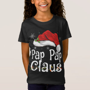 Camiseta Pap Pap Claus Santa Funny Navidades Pajama Matchin