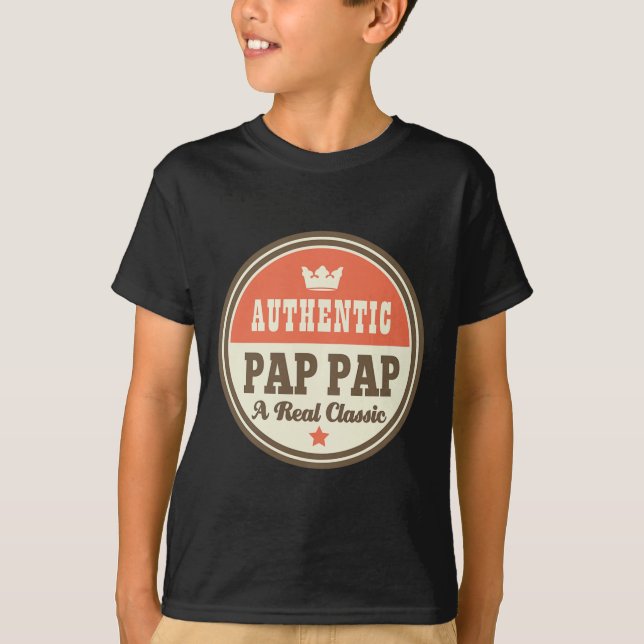 Camiseta Pap Pap Grandpa Pappap Fathers Day Tee (Anverso)