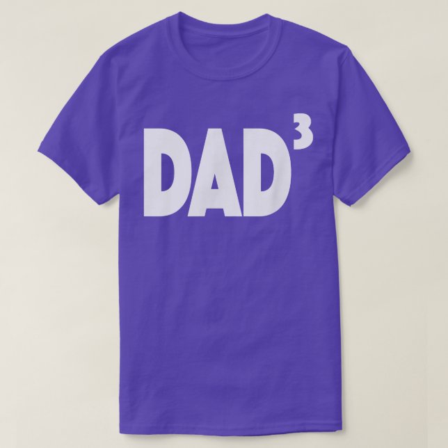 Camiseta Papá3  Papá de 3 Papá por 3  (Diseño del anverso)