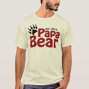 Camiseta Papá 2014 del oso de la papá nuevo