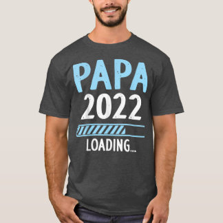 Camiseta Papa 2022 Cargando Invitación de embarazo nuevo pa