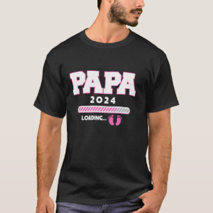 Camiseta Papa 2024 Cargando Embarazo Beby Shower Family Mat