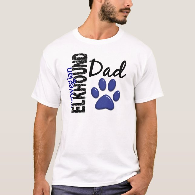 Camiseta Papá 2 de Elkhound del noruego (Anverso)